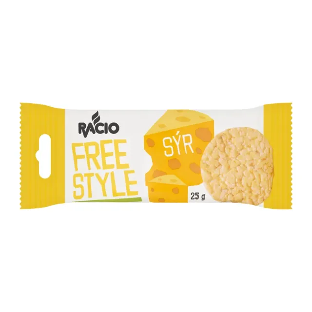 Racio Rýžové chlebíčky Free Style sýr 25 g