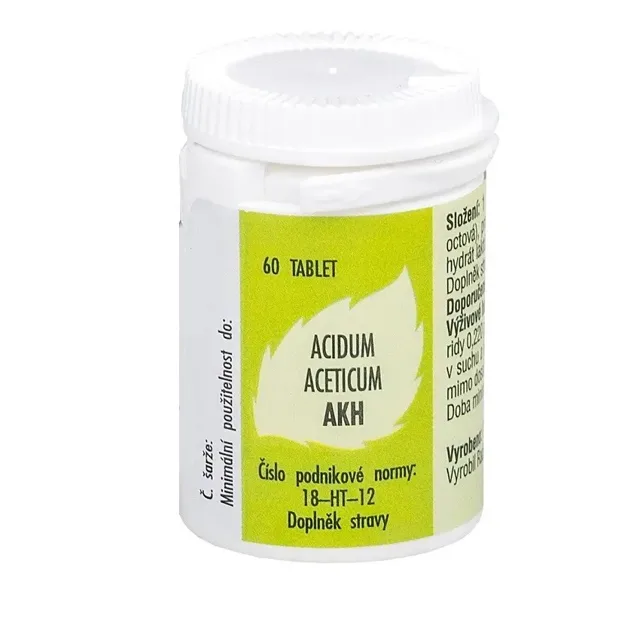 Radim Bakeš Galenická laboratoř Ostrava AKH Acidum aceticum 60 tablet