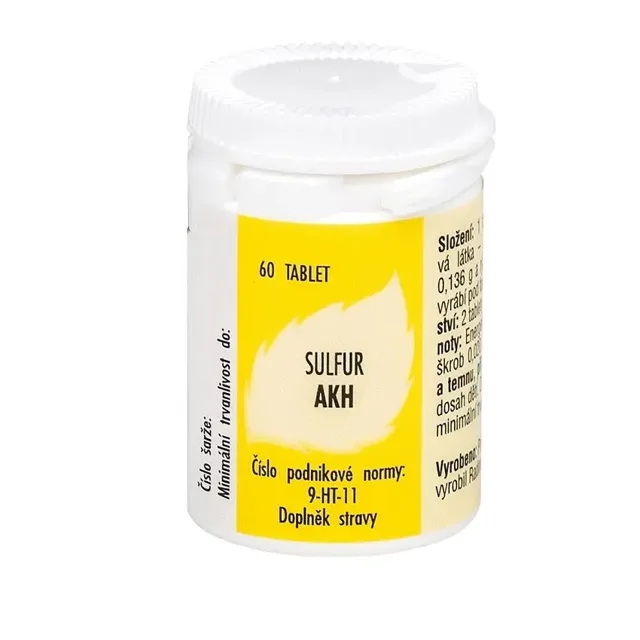 Radim Bakeš Galenická laboratoř Ostrava AKH Sulfur 60 tablet