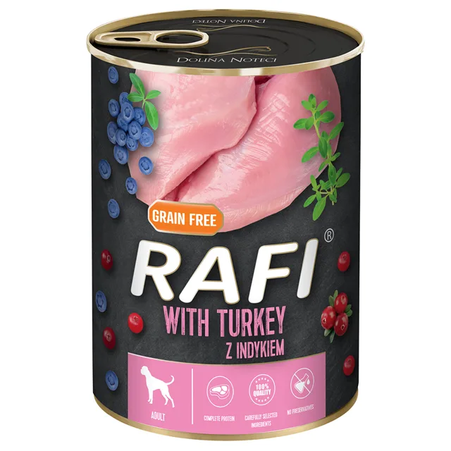 Rafi Adult 24 x 400 g - krůtí, borůvky a brusinky