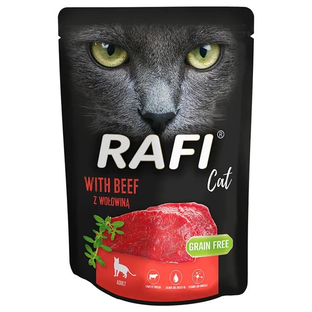 Rafi Cat 10 × 300 g - losos