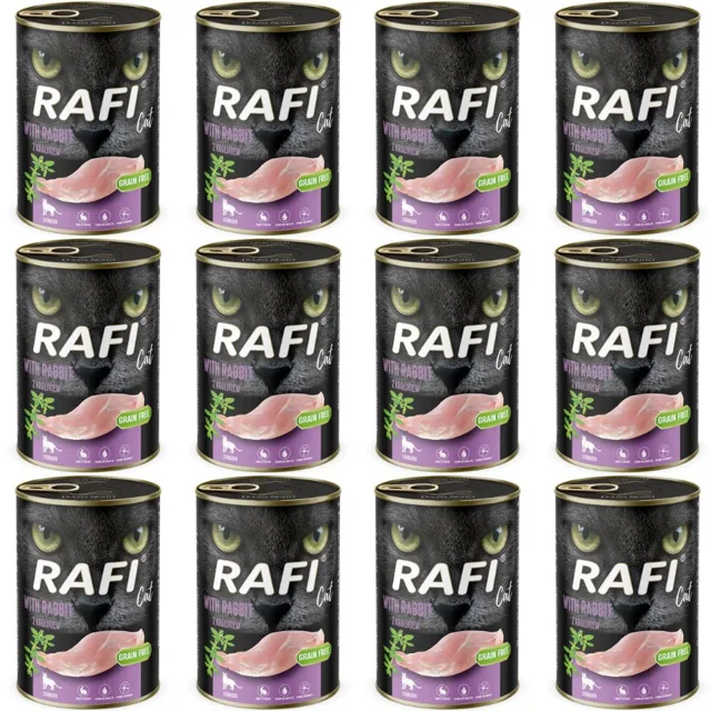 RAFI Cat Adult s králíkem 12x400 g krmivo pro kočky po sterilizaci