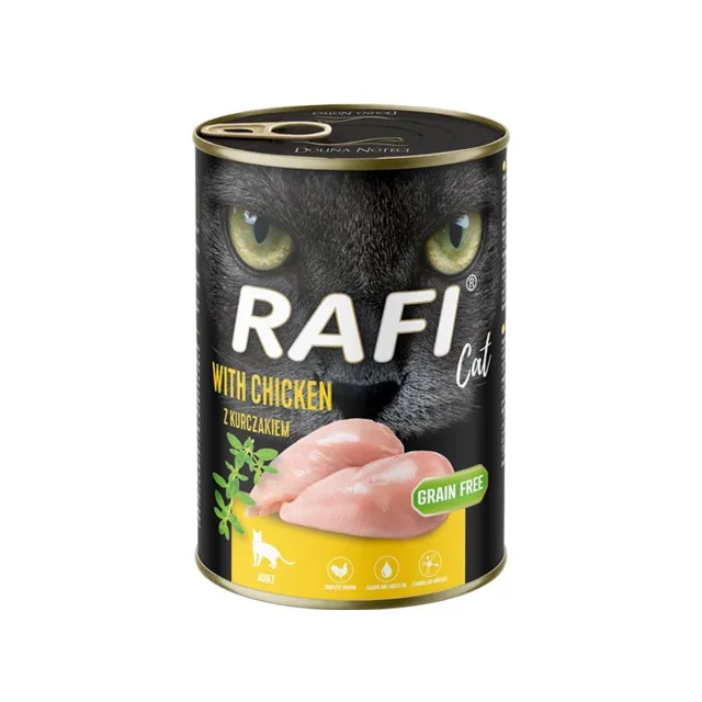 RAFI Cat Adult s kuřetem 400 g konzerva pro kočky