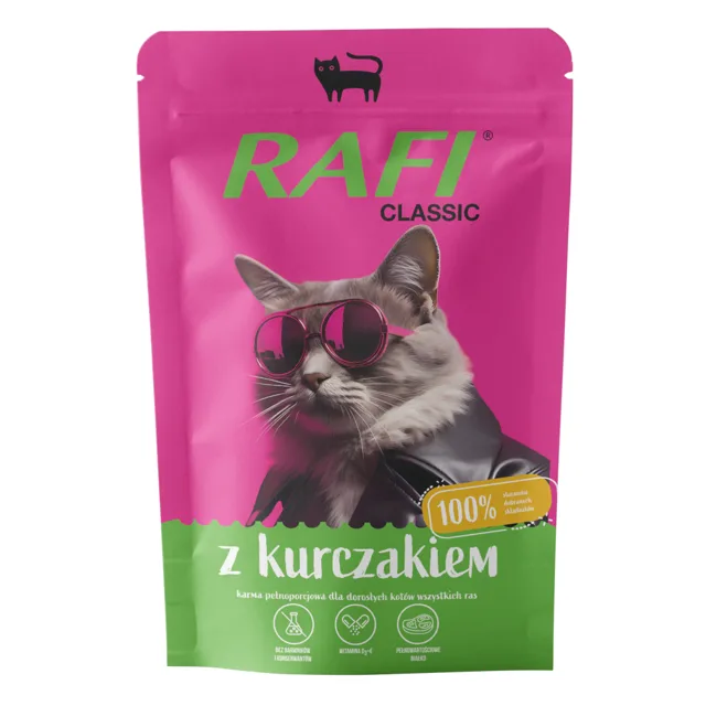Rafi Cat Classic 10 x 100 g - kuřecí
