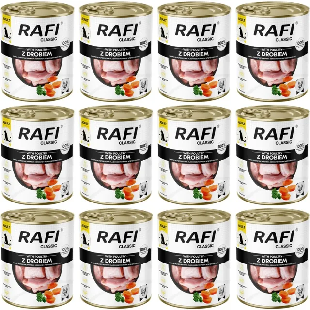 RAFI Classic s drůbeží 12x800 g konzervy pro psy