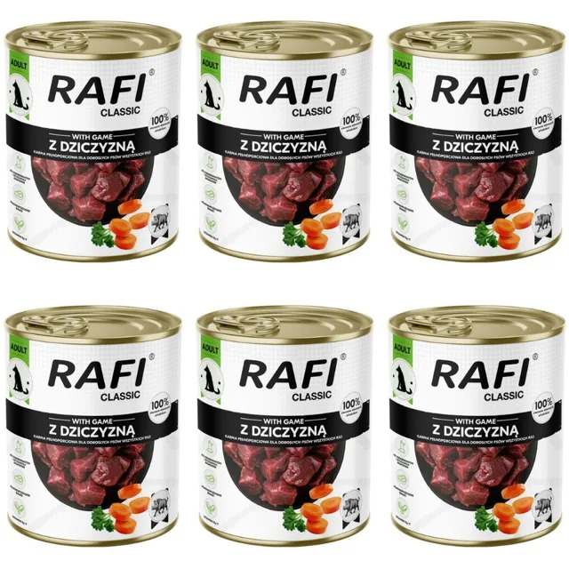 RAFI Classic s zvěřinou 6x800 g konzervy pro psy