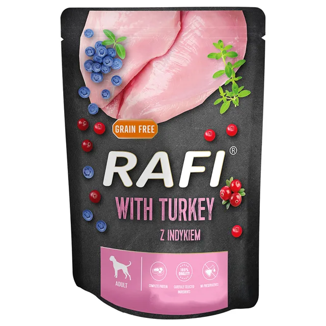 Rafi Dog 10 × 300 g - krůtí