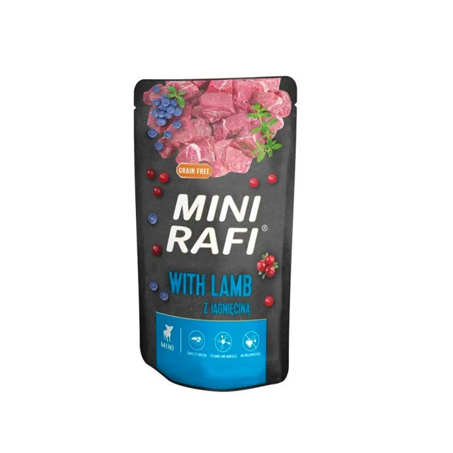 RAFI Mini mokré krmivo s jehněčím pro psy malých plemen 150 g