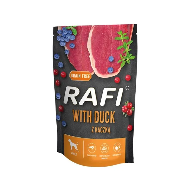 RAFI s kachnou, borůvkami a brusinkami pro psy 500 g