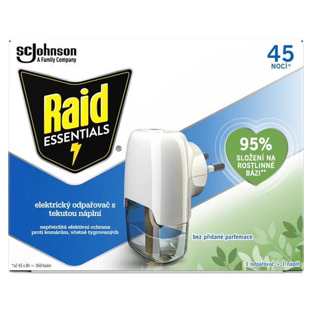 RAID Essentials elektrický odpařovač s tekutou náplní 45 nocí