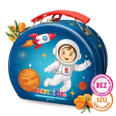 RAKYTNÍČEK+ želatinky 50ks Vesmír kufřík