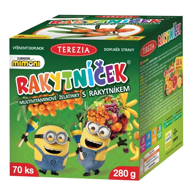 RAKYTNÍČEK želatinky MIMONI 70 ks