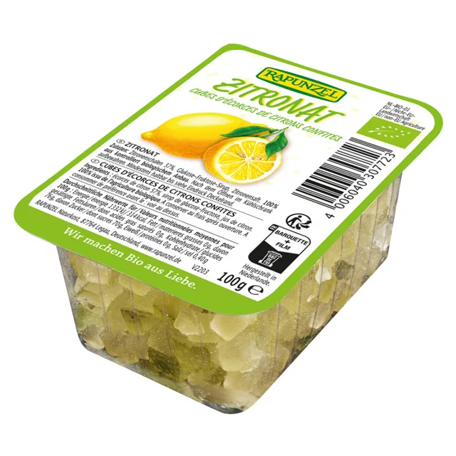 RAPUNZEL Kandovaná citrónová kůra BIO 100 g