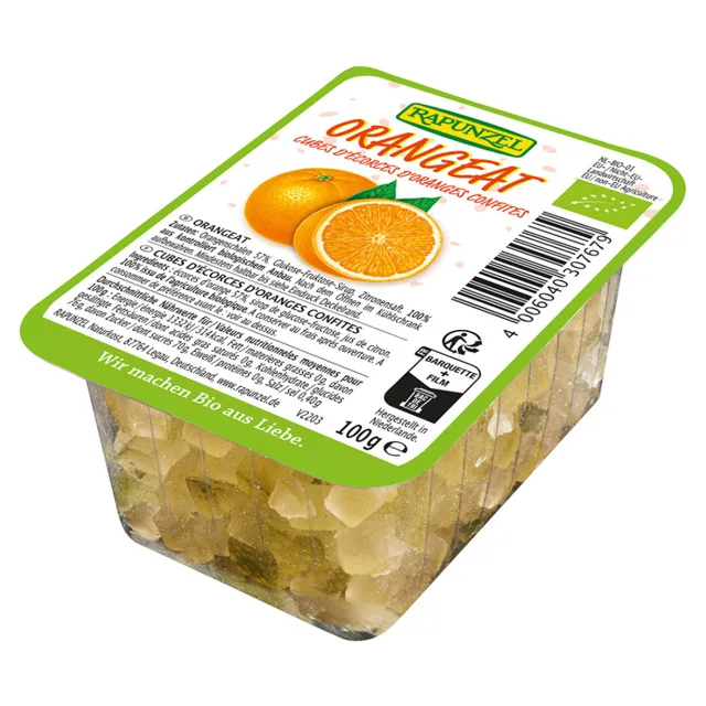 RAPUNZEL Kandovaná pomerančová kůra BIO 100 g