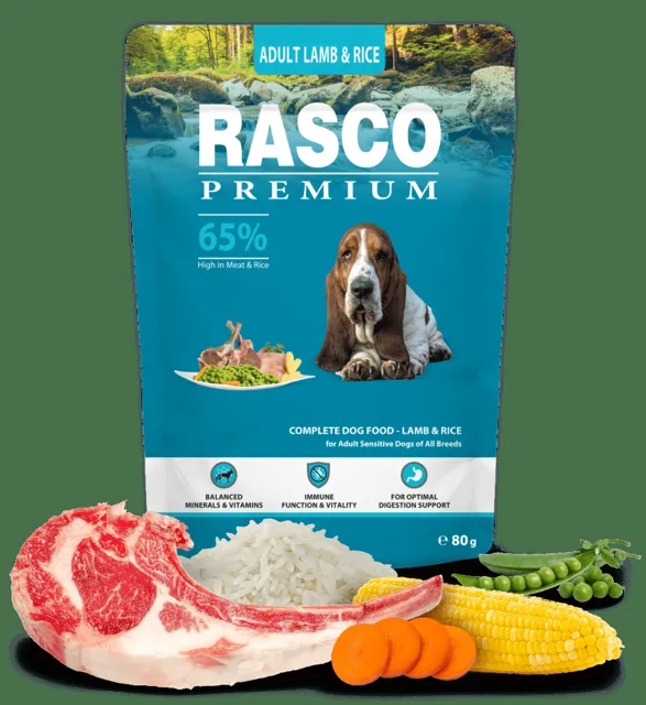 Rasco Premium Adult Lamb & Rice 80g