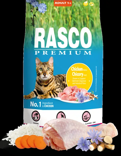 Rasco Premium Krmivo Adult kuře s kořenem čekanky 7,5kg
