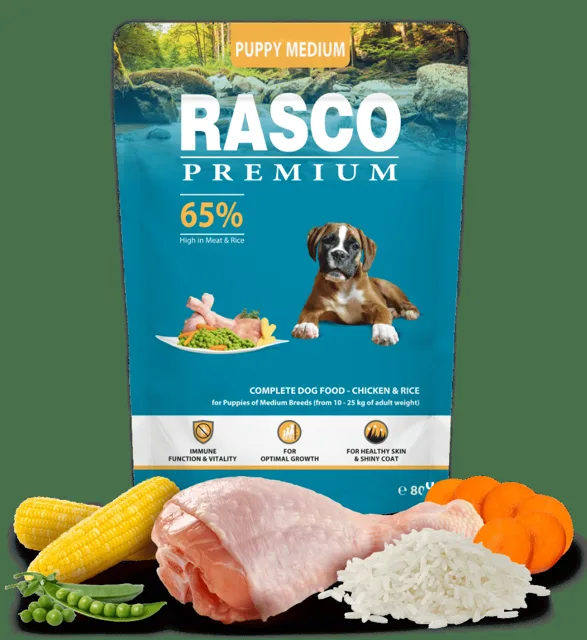 Rasco Premium Puppy Medium 80g