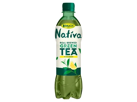Rauch Nativa zelený čaj s citrónem 0,5l