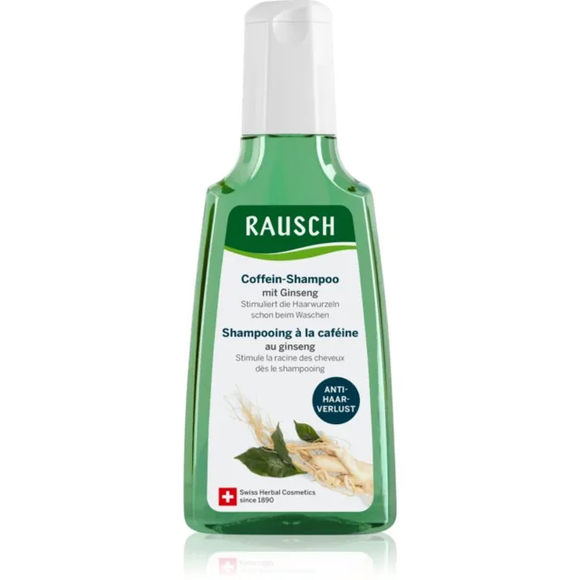 Rausch Caffeine Shampoo With Ginseng kofeinový šampon pro růst vlasů a posílení od kořínků 200 ml