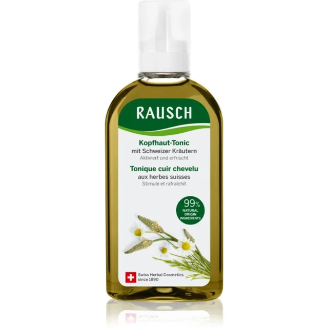 Rausch Scalp Tonic With Swiss Herbs čisticí péče pro mastnou pokožku hlavy 100 ml