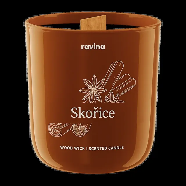 Ravina Sójová svíčka Skořice