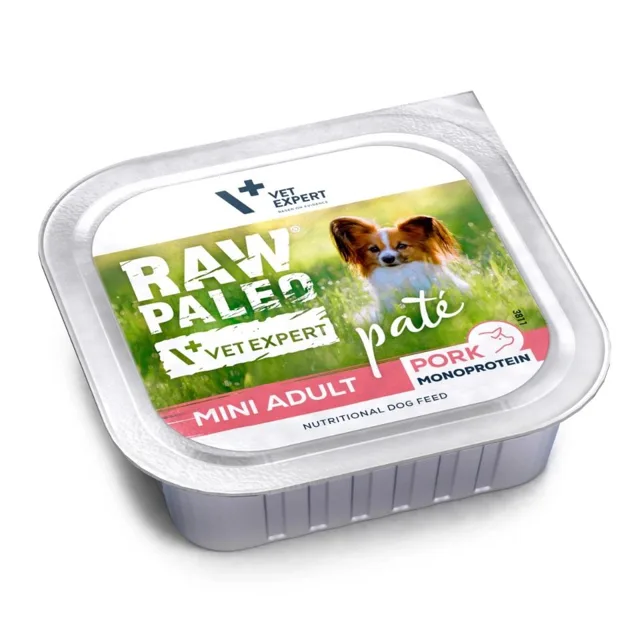 RAW PALEO Pate Pork Mini Adult 150g vepřová paštika pro dospělé psy malých plemen