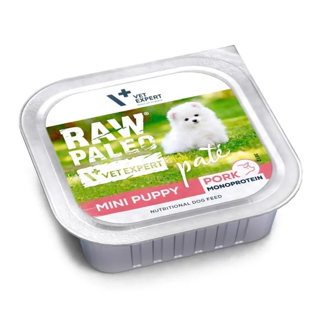 RAW PALEO Pate Pork Mini Puppy 150g vepřová paštika pro štěňata malých plemen