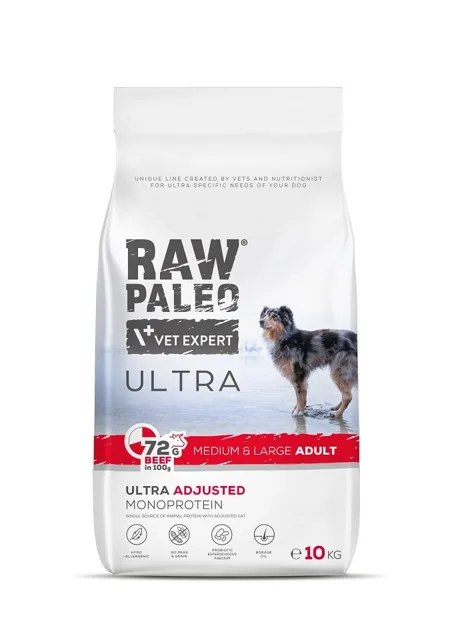 RAW PALEO Ultra Beef Medium&amp;Large Adult 10kg