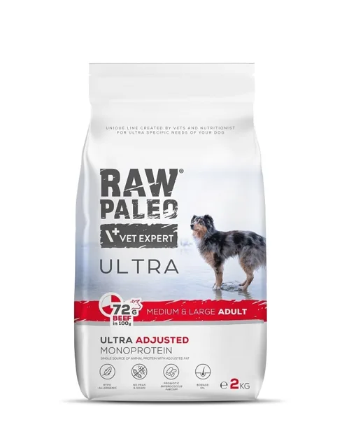 RAW PALEO Ultra Beef Medium&amp;Large Adult 2kg
