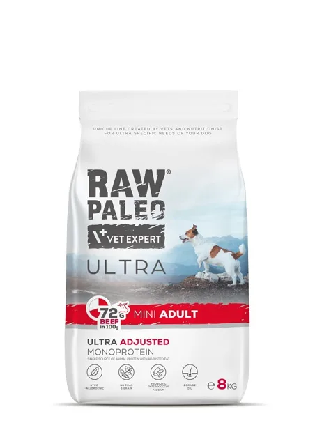 RAW PALEO Ultra Beef Mini Adult 8kg