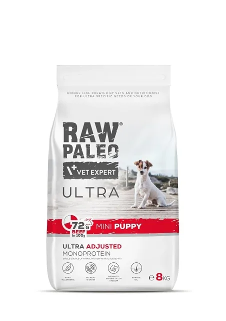 RAW PALEO Ultra Beef Mini Puppy 8kg