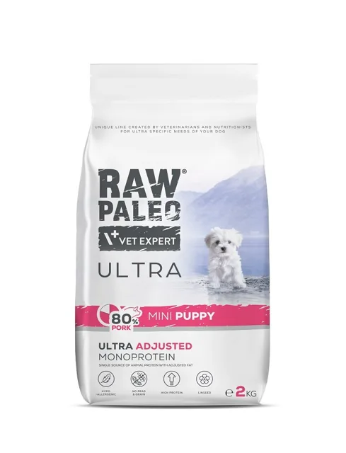 RAW PALEO Ultra Pork Mini Puppy 2 kg pro štěňata malých plemen vepřové maso