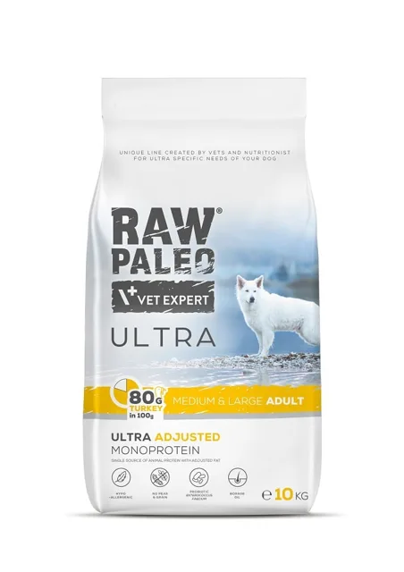 RAW PALEO Ultra Turkey Medium&amp;Large Adult 10kg