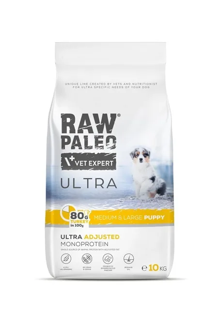 RAW PALEO Ultra Turkey Medium&amp;Large Puppy 10kg