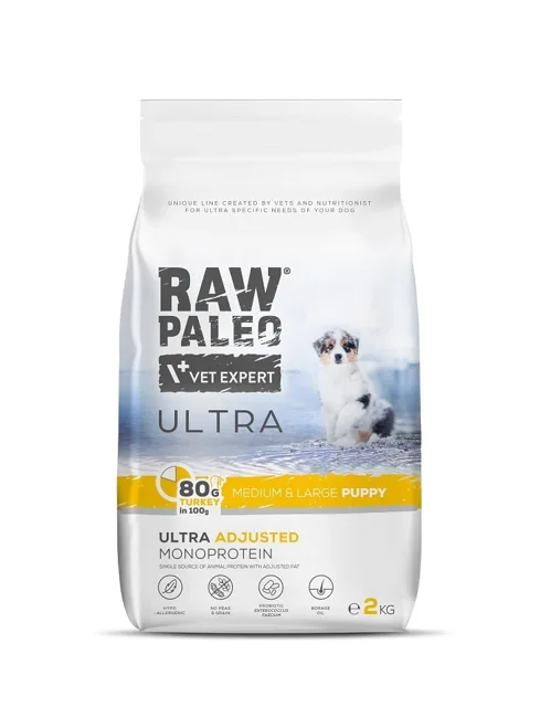 RAW PALEO Ultra Turkey Medium&amp;Large Puppy 2kg