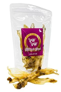 Raw Raw pochoutka natural chew králičí uši 10ks