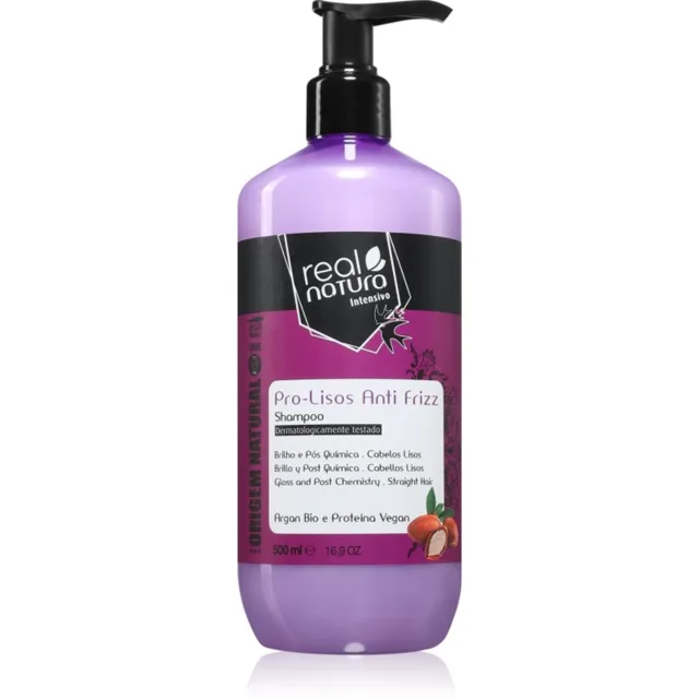Real Natura Pro - Lisos Anti Frizz šampon proti krepatění 500 ml