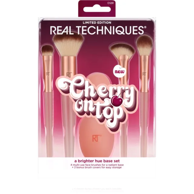 Real Techniques Cherry On Top A Brighter Hue Base Set sada štětců