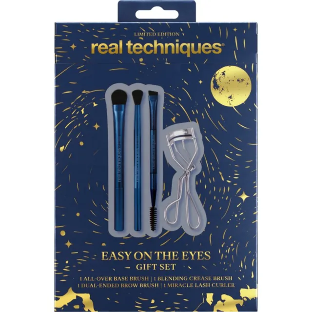 Real Techniques Holiday Easy On The Eyes sada štětců na líčení očí