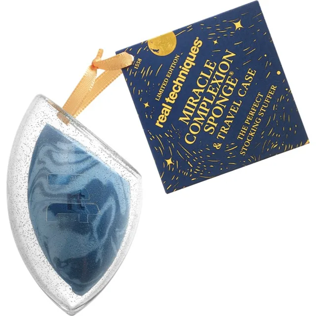 Real Techniques Holiday Miracle Complexion Sponge & Travel Case houbička na make-up + obal