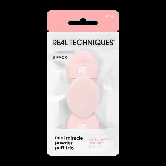 Real Techniques Houbičky na pudr mini 3 ks