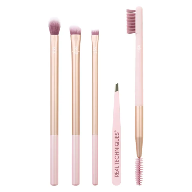 Real Techniques Sada štětců na oči a obočí Natural Beauty