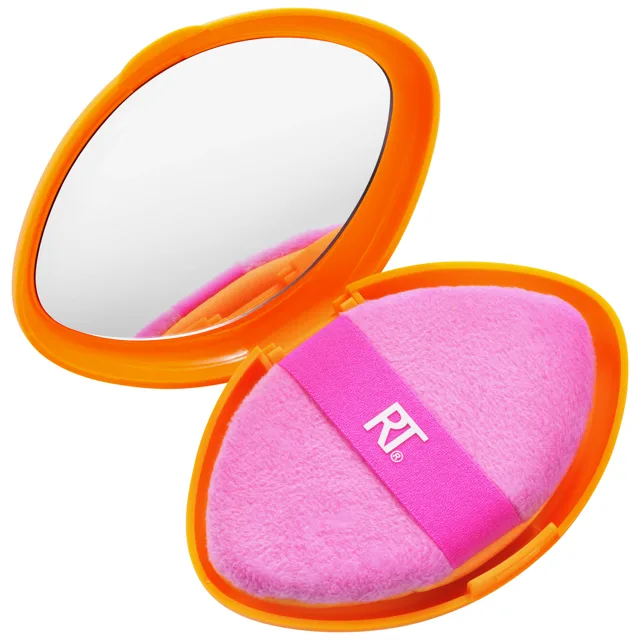 Real Techniques Zázračná houbička s cestovním pouzdrem 2v1 Powder Puff