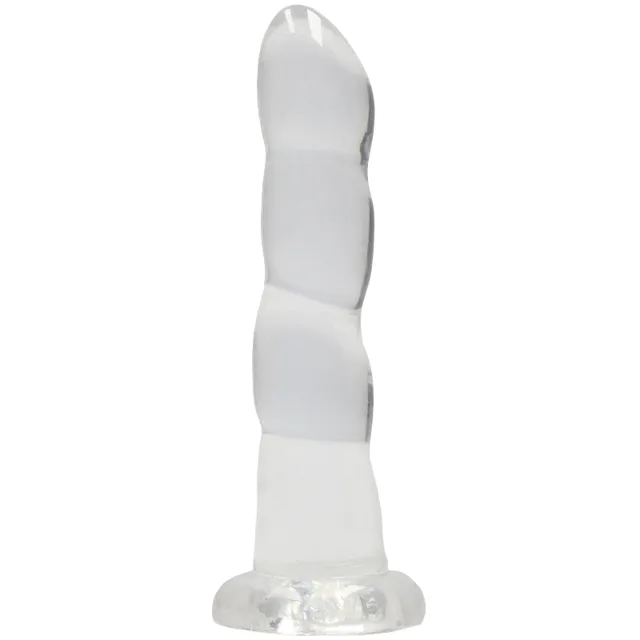 RealRock Dildo s přísavkou Majestic, průhledné 17 cm