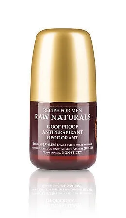 Recipe For Men Raw Naturals antiperspirant roll-on 60 ml