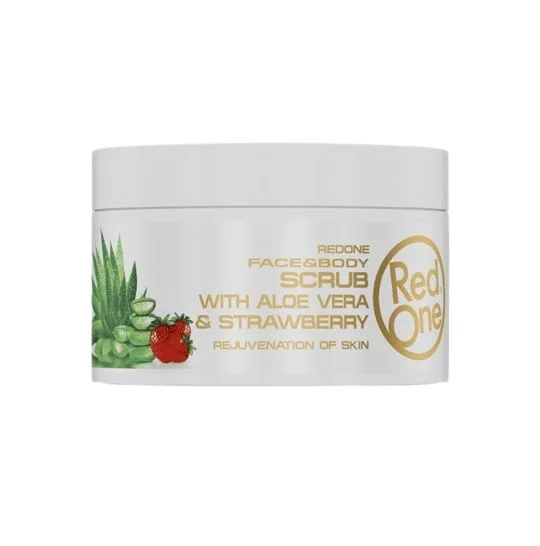 RedOne Aloe Vera &amp; Strawberry peeling na tělo a obličej 400 ml