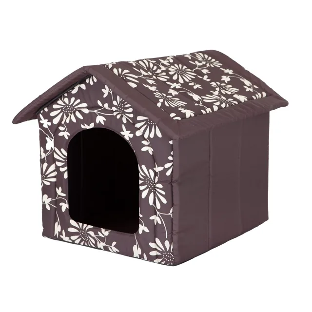 Reedog Domeček Brown Flower - S | P3908