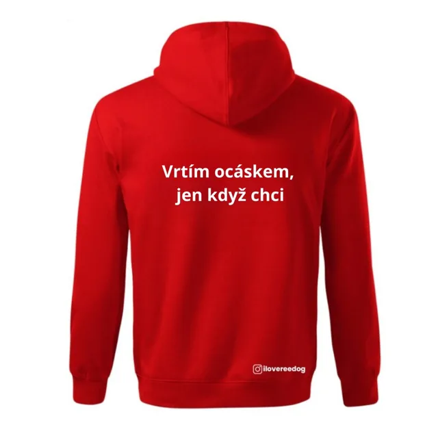 Reedog mikina červená "Ocásek" - XXS | P58457