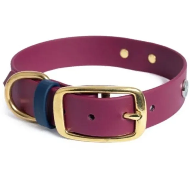 Reedog obojek bordó-námořnická modř Biothane | Obojek pro psy - XS | P58377