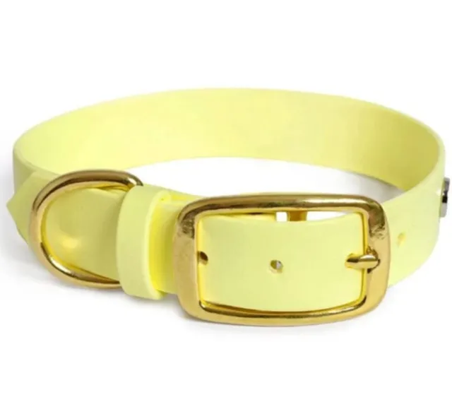 Reedog obojek pastělově žlutý Biothane | P58349